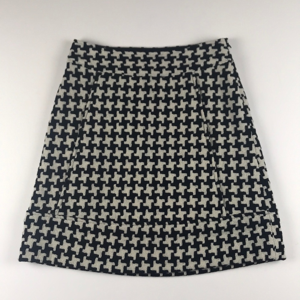 Club Monaco Black & White Wool Skirt Size 2